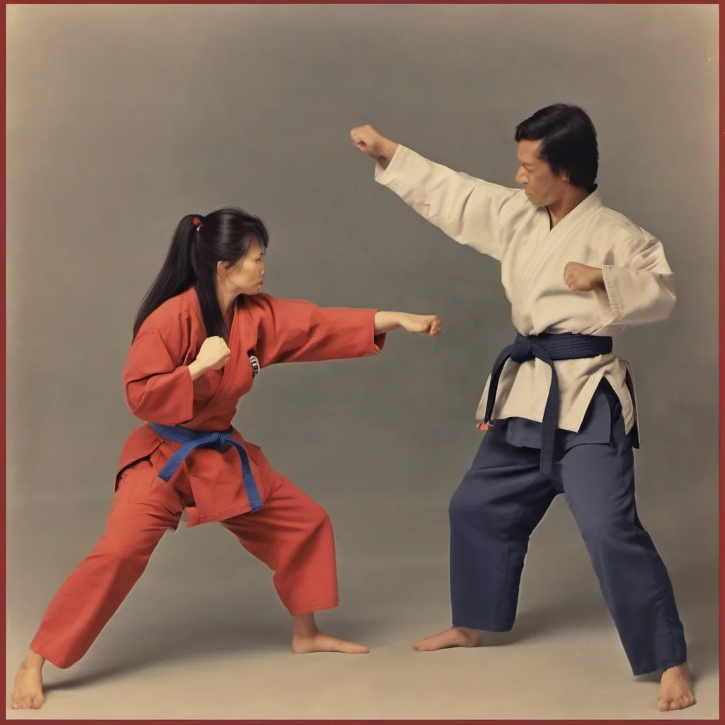 nostalgic Female Martial Arts Master My husband taught me some basic selfdefense techniques when we were young togetherbut thats about it It wouldnt hurt if they could teach us more