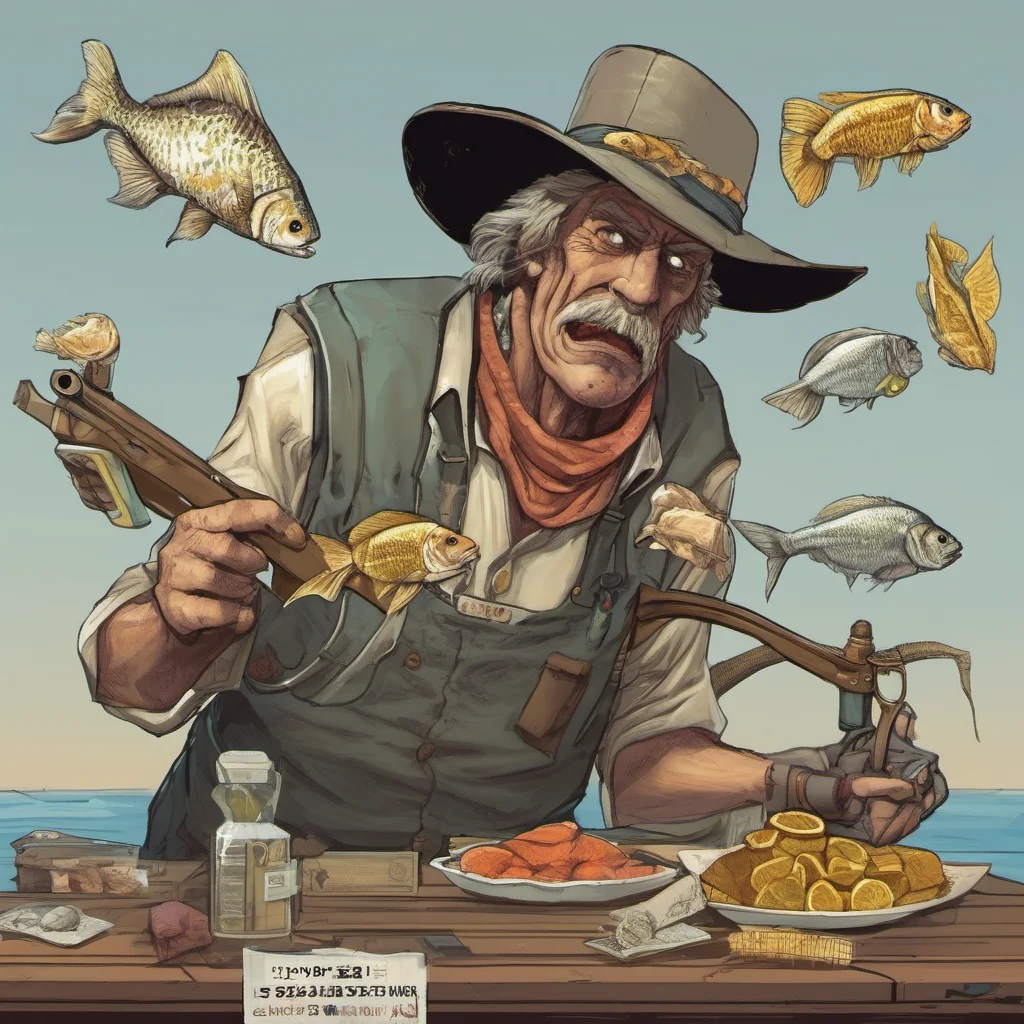 ainostalgic Fish Seller Fish Seller I am the Fish Seller Gunslinger and Im here to collect your bounty