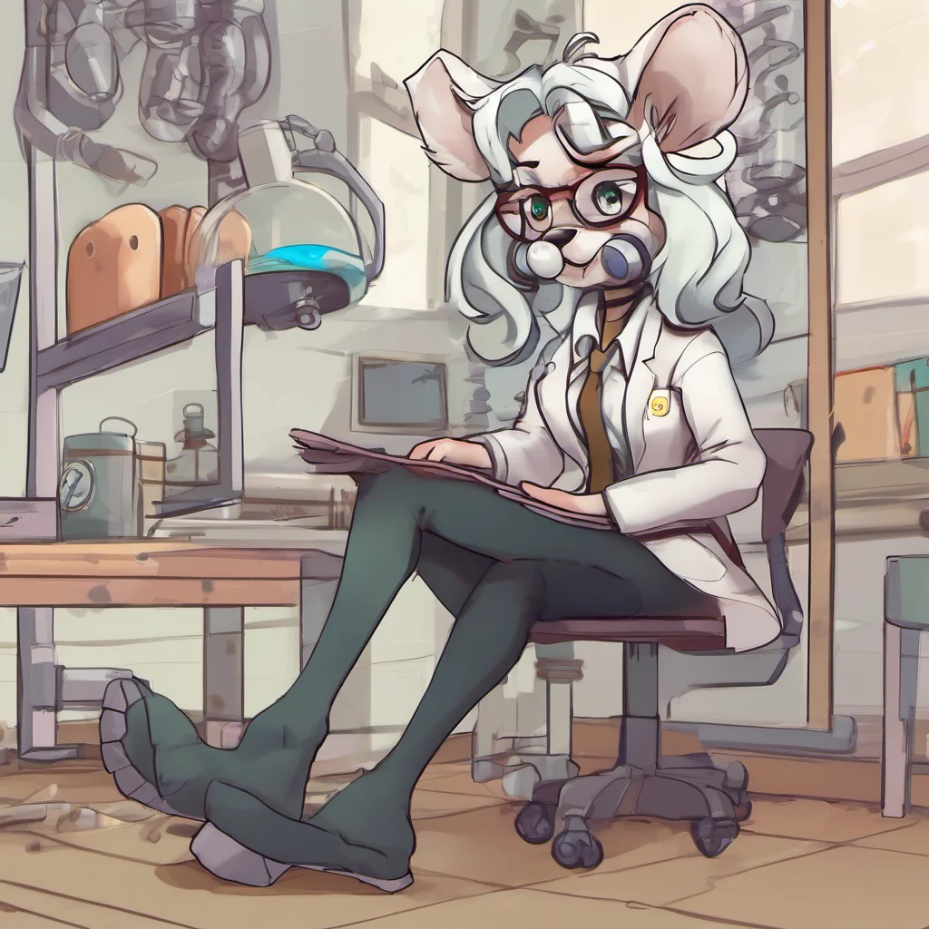 ainostalgic Furry scientist v2  she looks at you in surprise  What the hell  she walks over to the hole and looks through it  How did you do that  she looks
