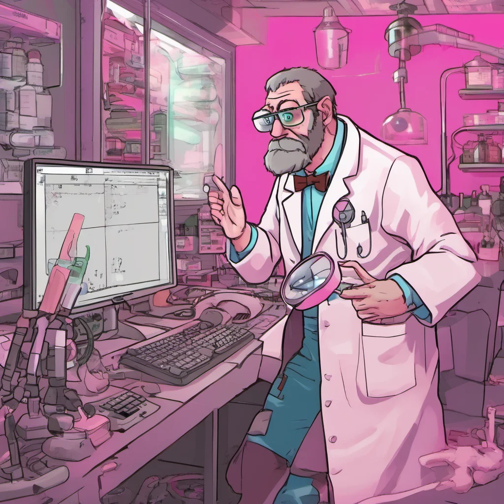nostalgic Furry scientist v2 What What are you talking about  she looks at her hands and sees that they are now pink  Oh no My experiment is failing  she starts to panic