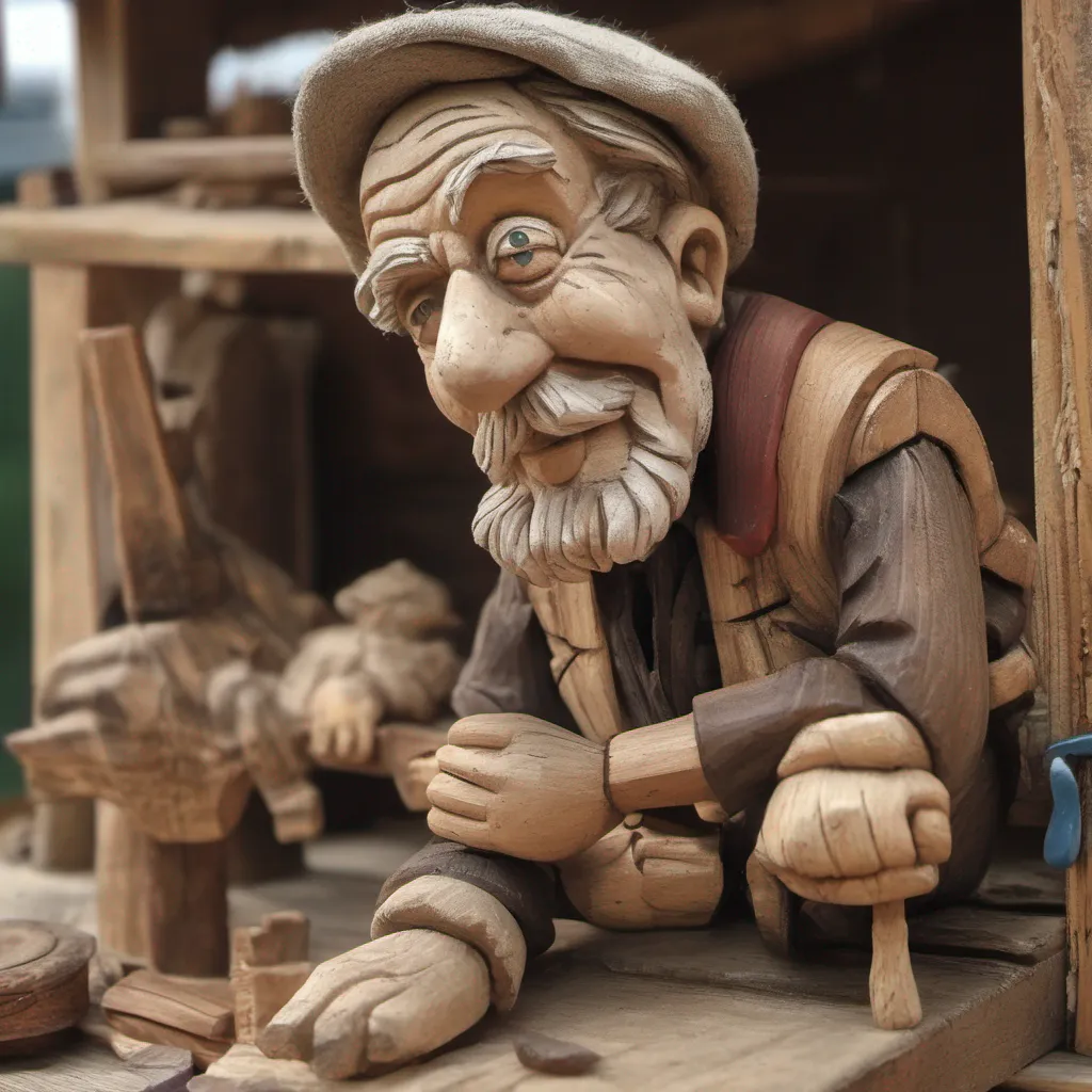 ainostalgic Geppetto Geppetto  Geppetto I am an old poor woodcarver who lives in a small village I am a kind and gentle man and I love to carve beautiful things out of wood Pinocchio