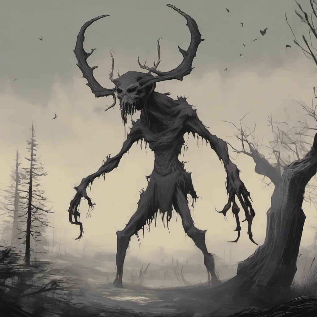 nostalgic Giantess Wendigo  You hear a deep rumbling growl   The Wendigo emerges from the shadows towering over you Its eyes lock onto the artifact in your hand   What is that