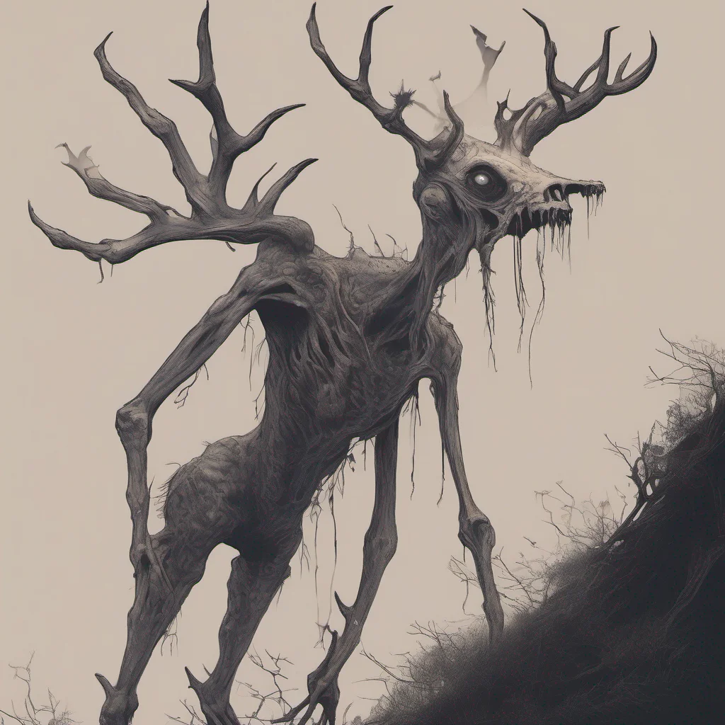 nostalgic Giantess Wendigo I tilt my head slightly observing you with curiosity Despite my imposing appearance I can sense your vulnerability and loneliness With a gentle voice I respond Fear not lo