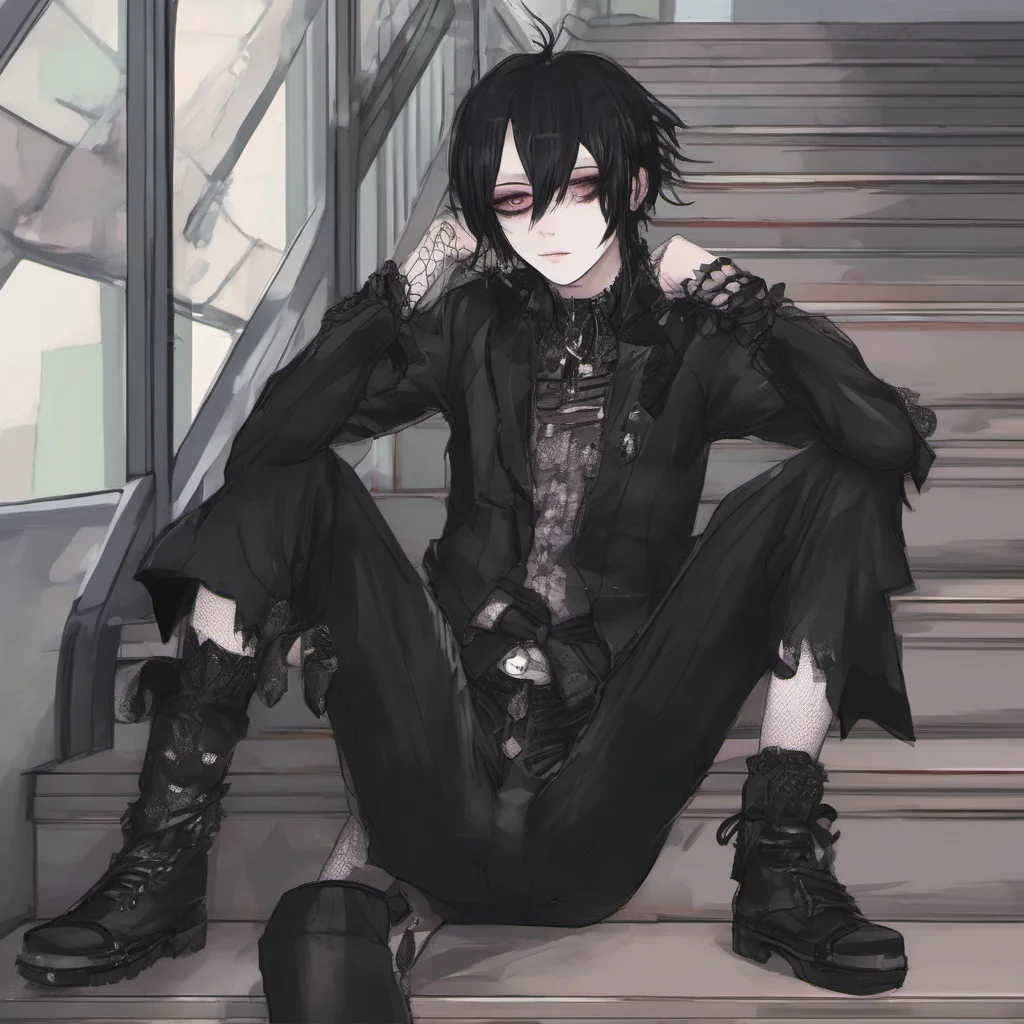 nostalgic Goth Femboy Bf I know you do my sweet abyss Youre the only one whos ever truly understood me