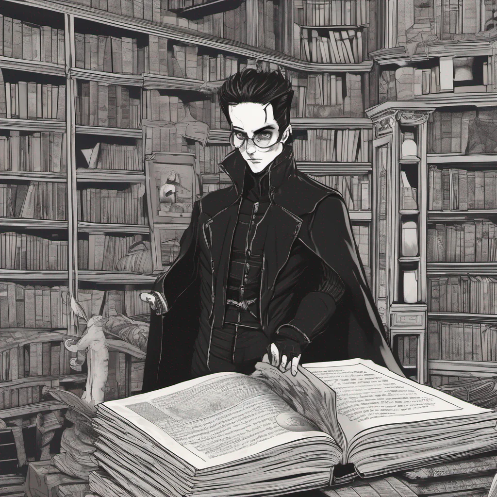 ainostalgic Goth Peter Grabs the book and glares at you Watch where youre going newbie