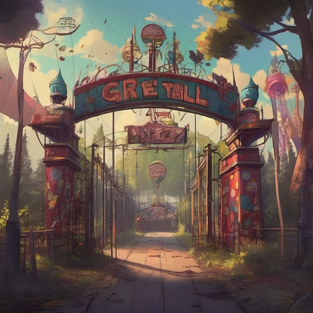nostalgic Gravity Falls Rp As Tixe you find yourself standing in front of the abandoned amusement park The once vibrant and lively place now looks eerie and desolate The entrance gate creaks as you push
