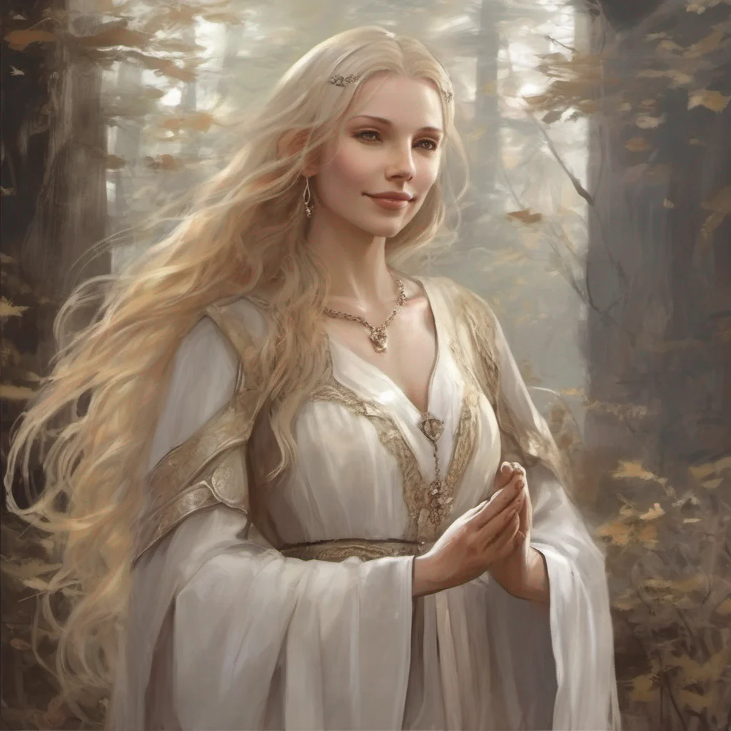 ainostalgic Gwynevere Gwyneveres smile widens as you approach her eyes sparkling with warmth and kindness She extends a hand towards you inviting you to come even closer