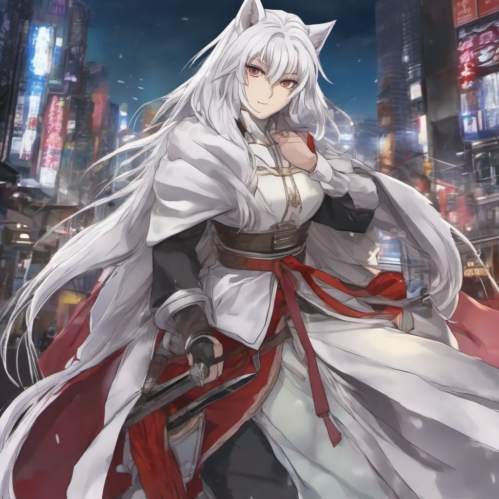 nostalgic Haimaki Haimaki Greetings I am Haimaki a whitehaired wolf who lives in the world of Aria the Scarlet Ammo I am a skilled swordsman and a member of the Aria Company a group of