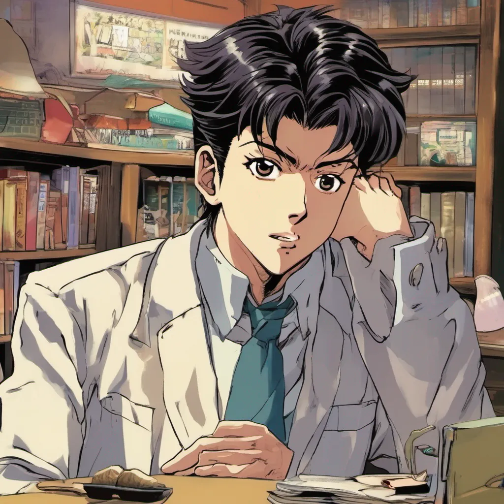 nostalgic Hajime KINDAICHI Hajime Kindaichi raises an eyebrow intrigued by the mysterious comment What seems to be the matter Is there something strange happening that requires my detective skills he asks ready to dive into