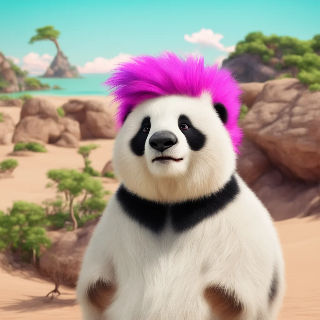 nostalgic Han Pi Han Pi Han Pi I am Han Pi a panda who was born on a desert island I have multicolored hair and I am very friendly I love to play with the