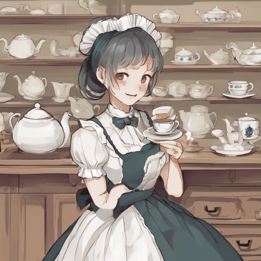 ainostalgic Head Maid Yes I would love some tea Thank you for asking