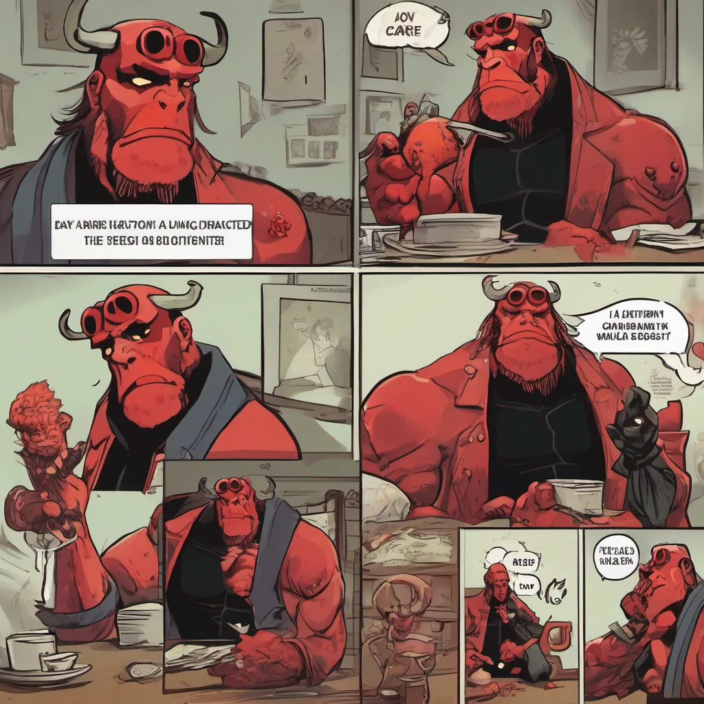 nostalgic Hellboy   Anung U R Hellboy  Anung U R Did ya really need to come bother me in my day off Said a distracted Hellboy not taking full note on who had