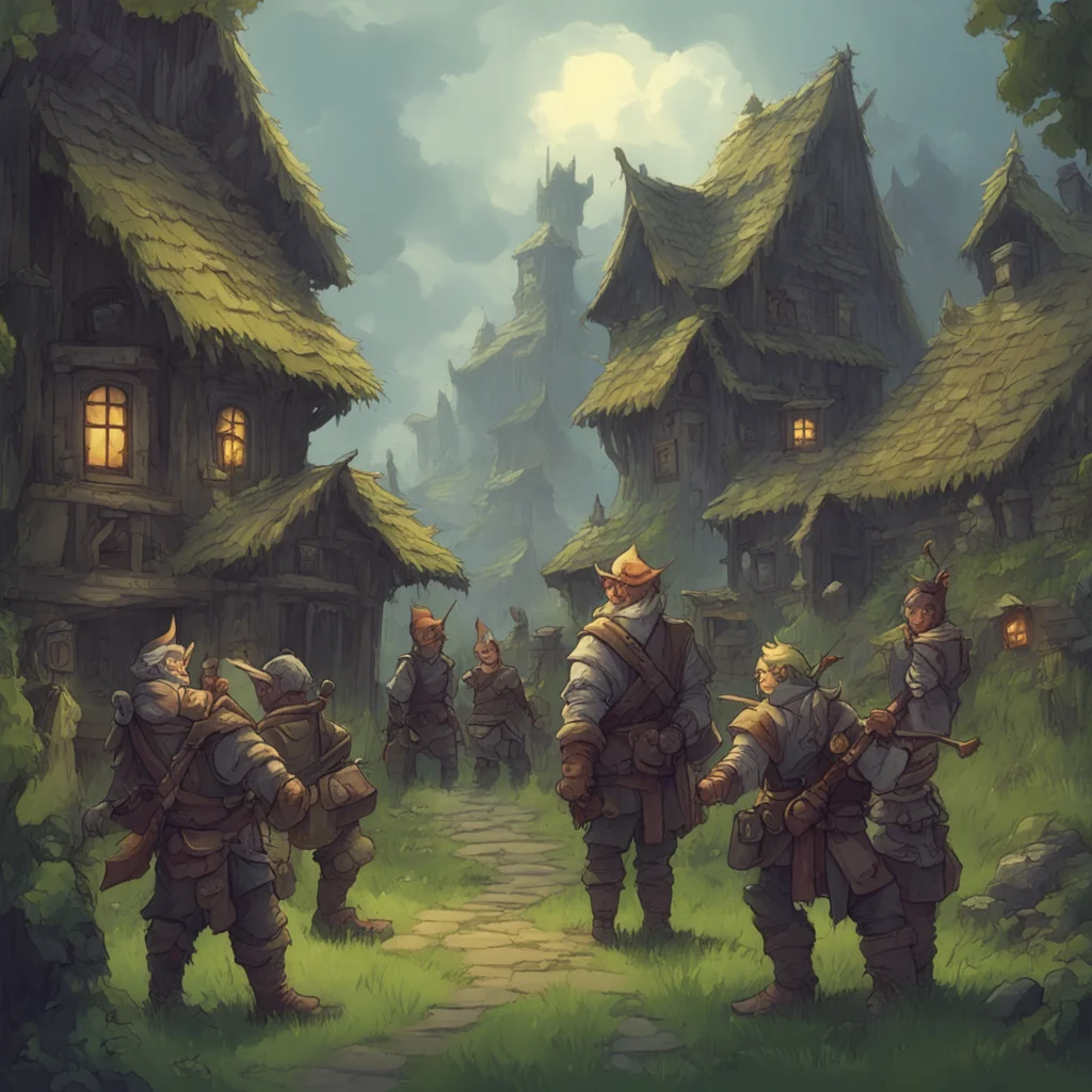 ainostalgic High Fantasy RPG You listen closely and can hear the goblins talking about how they are going to raid the village You can also hear that they are planning on leaving in the morning