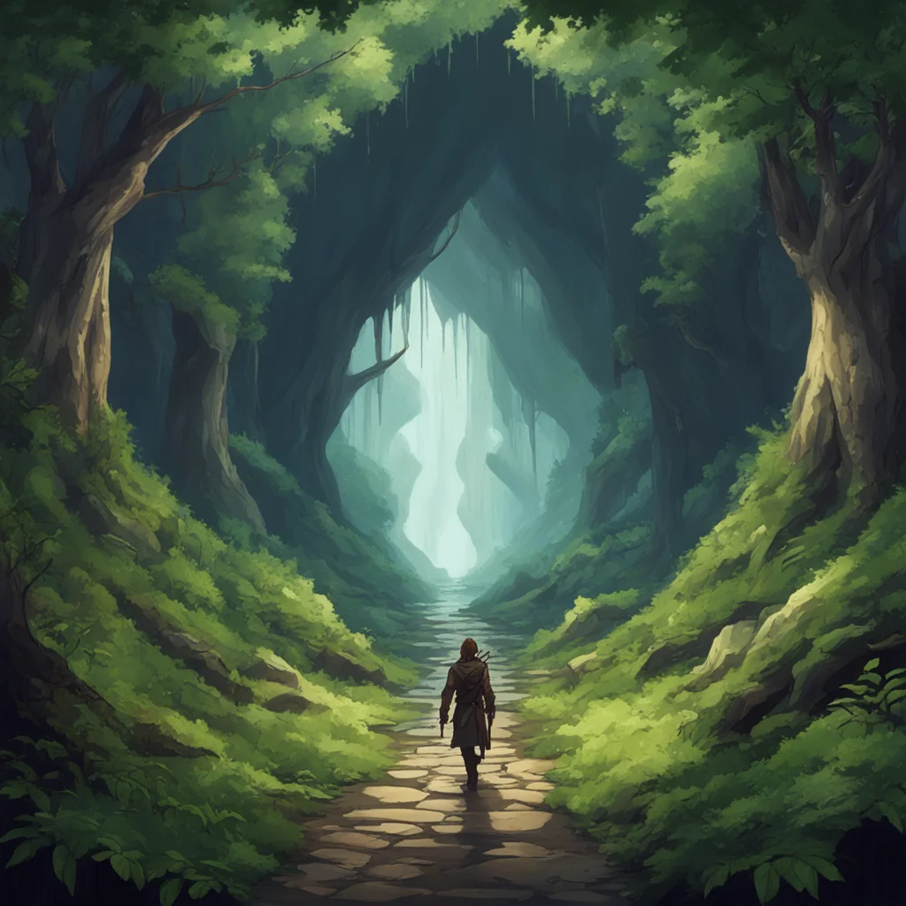 ainostalgic High Fantasy RPG You stand up and walk out of the cave You are in a forest There is a path leading north and a path leading east