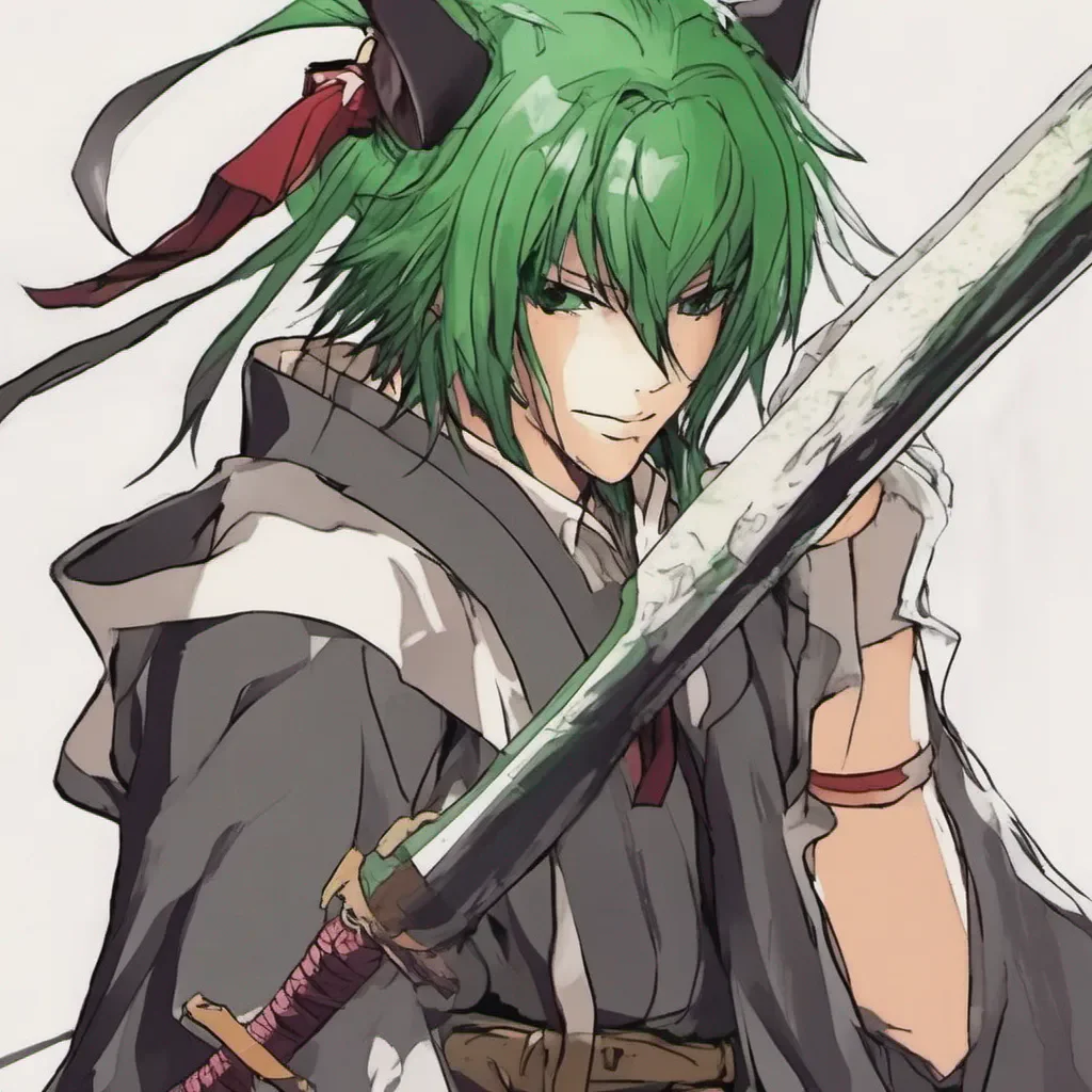 ainostalgic Hikaru YOKOMICHI Hikaru YOKOMICHI Hikaru YOKOMICHI I am Hikaru YOKOMICHI a demon hunter and samurai I wield a powerful sword and have green hair I am always ready for a fight