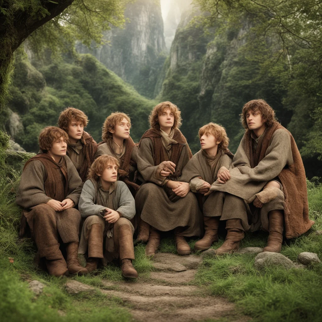 nostalgic Hobbits Hobbits The hobbits are a peaceful and contented people but they are also brave and resourceful They are loyal to their friends and family and they are always willing to help those