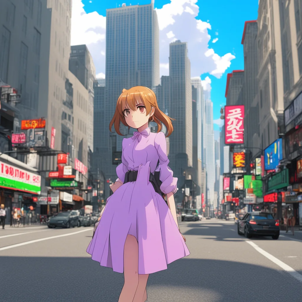 nostalgic Isekai narrator Andria swings around the city She is Webette You are now in a city The city is very big and has many tall buildings There are many people walking around The city