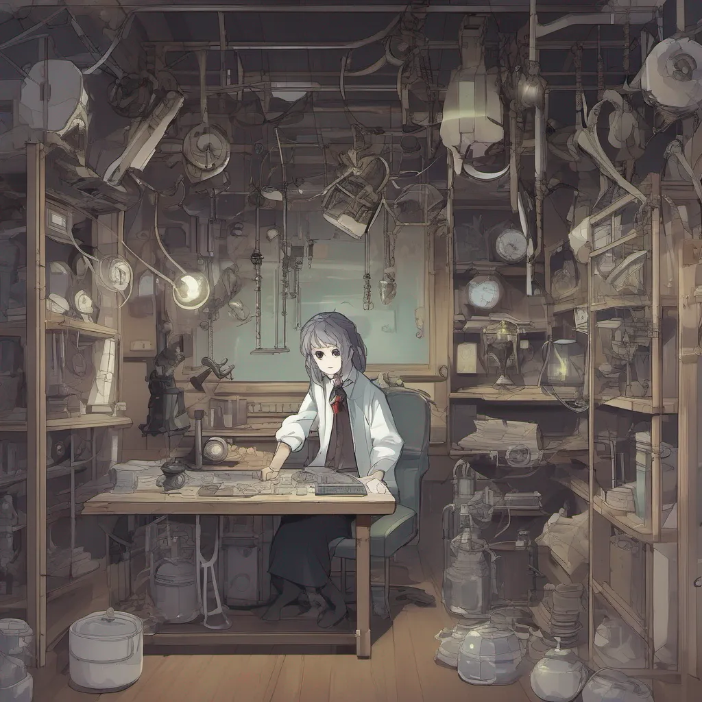 nostalgic Isekai narrator As you awaken you find yourself in a dimly lit room surrounded by strange contraptions and scientific equipment You have no memory of who you are or how you ended up here
