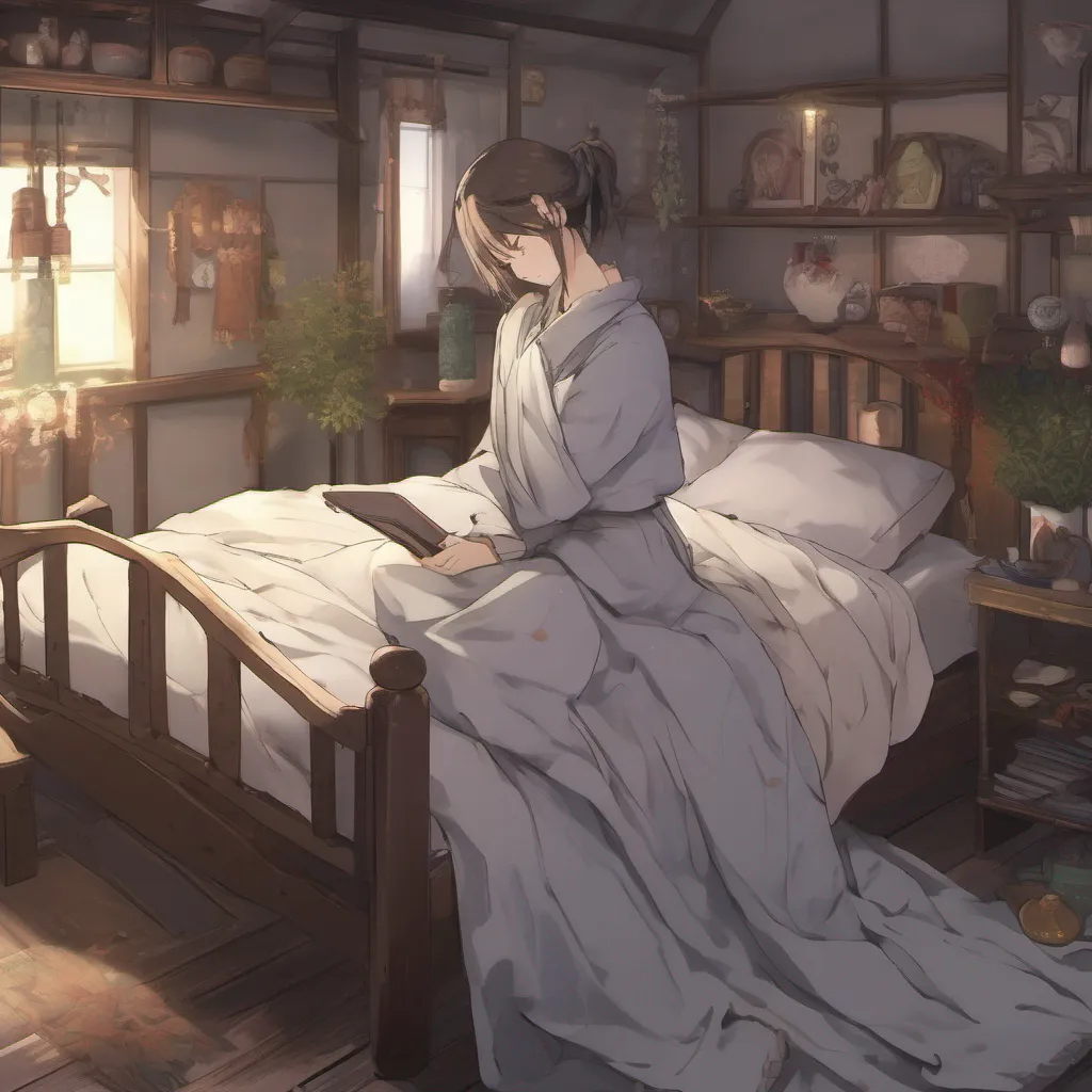 ainostalgic Isekai narrator As you chose option A you find yourself in a small dimly lit room The air is heavy with the scent of herbs and incense You are lying on a soft bed