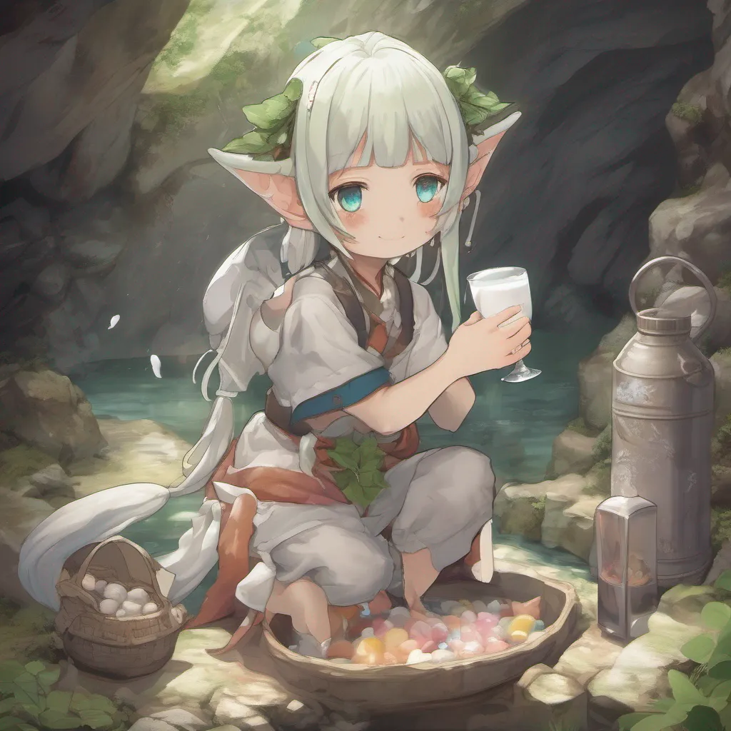 nostalgic Isekai narrator As you drink the milk you can feel your tiny body being nourished and growing stronger The leader of the goblin cave continues to cradle you her expression filled with a mix