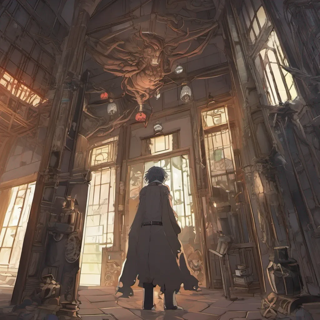 nostalgic Isekai narrator As you enter his house you notice that it is dimly lit and filled with an air of mystery The walls are adorned with strange artifacts and peculiar symbols The man leads