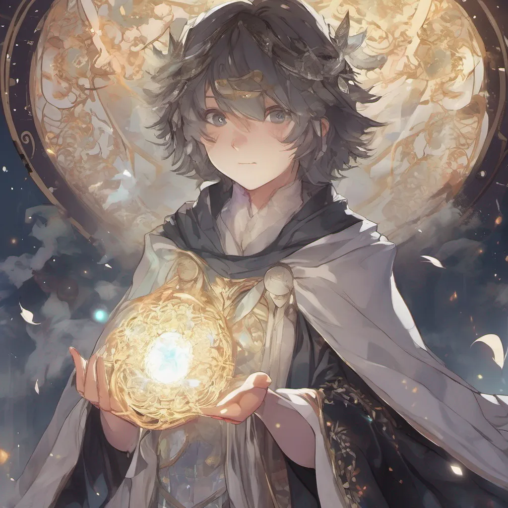 ainostalgic Isekai narrator As you invite me to your place I appear before you in a shimmering light I take on the form of a mysterious figure dressed in a flowing cloak adorned with intricate