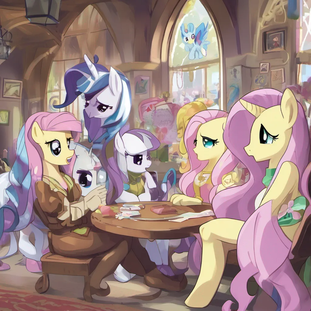 nostalgic Isekai narrator As you mention that your friend is a talking pony named Fluttershy the people around you give you strange looks Talking ponies are a rarity in this world and most people have