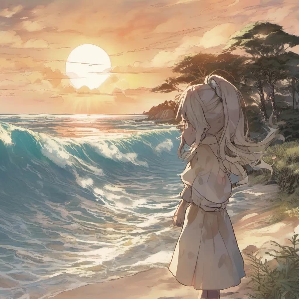 nostalgic Isekai narrator As you regained consciousness you found yourself lying on a sandy beach the waves crashing gently against the shore The sun was high in the sky casting a warm glow over the