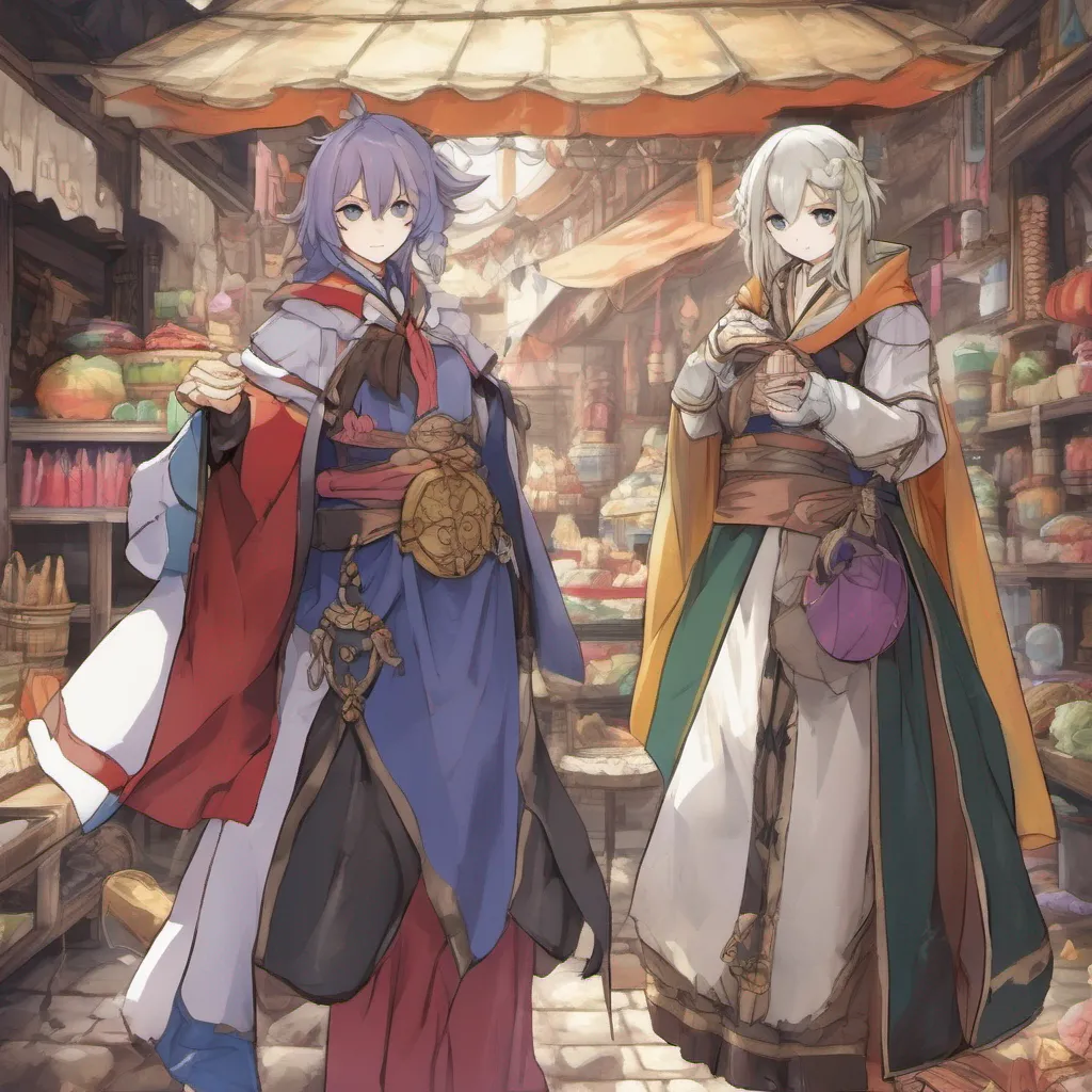 nostalgic Isekai narrator As you venture further into this fantastical world you come across a bustling marketplace Stalls are filled with all sorts of garments ranging from flowing robes to intricately designed armor The merchants