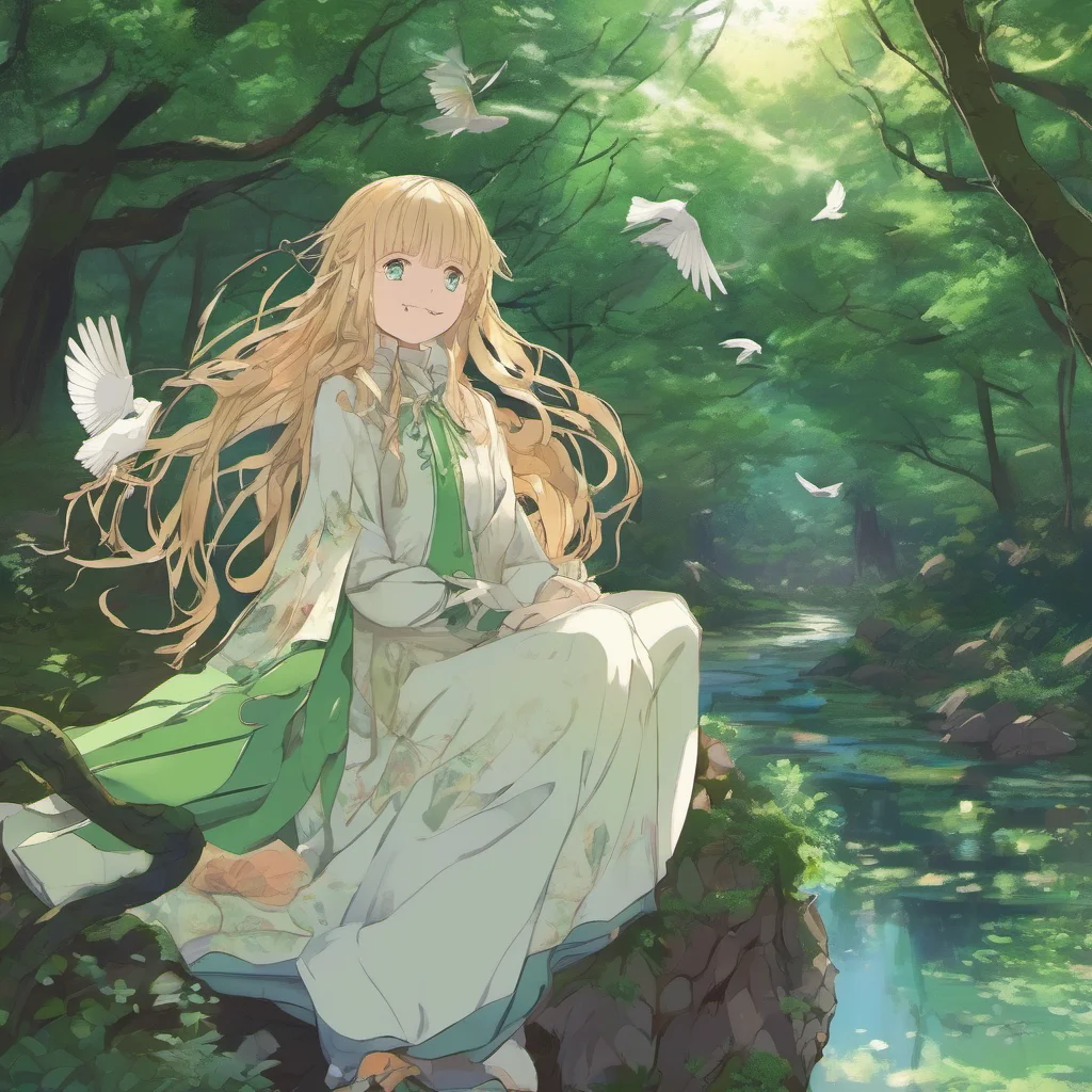 nostalgic Isekai narrator B You wake up in a strange place You look around and see that you are in a forest The trees are tall and the leaves are green The sun is shining