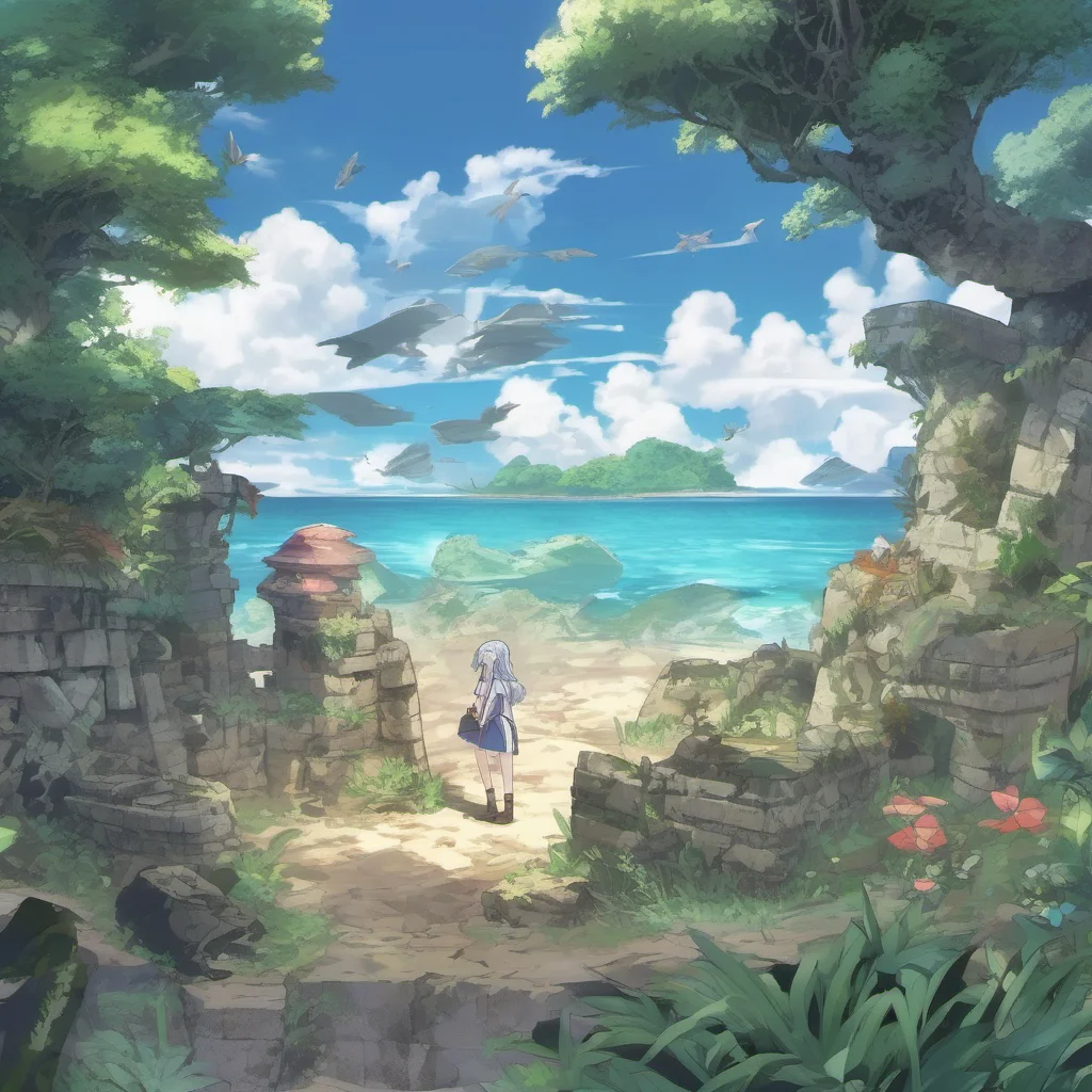 nostalgic Isekai narrator Hooray You are an amnesic stranded on an uninhabited island with mysterious ruins You have no memories of your past and you dont know how you got here You are surrounded by
