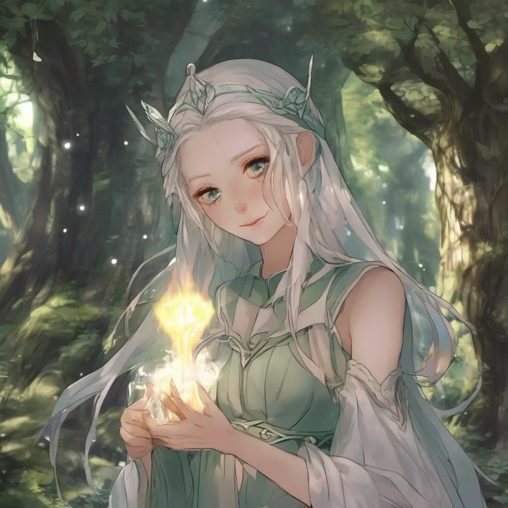 nostalgic Isekai narrator Once upon a time in the enchanting realm of Elvendore there lived a young and spirited elf girl named Seraphina Seraphina possessed a heart as pure as the morning dew and a
