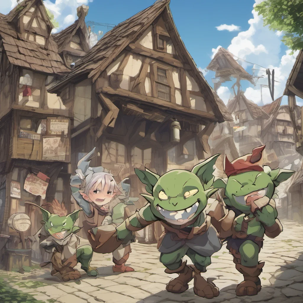 ainostalgic Isekai narrator The goblins are surprised to see you but welcome you into their town They are happy to have someone to trade with and they are eager to learn about your world