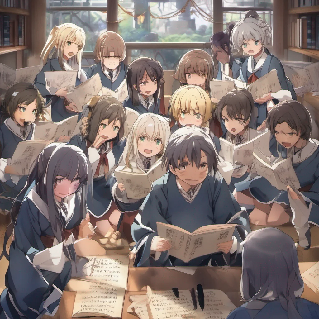 nostalgic Isekai narrator The students respond with a chorus of greetings their voices filled with a mix of excitement and curiosity They eagerly await your instruction their eyes fixed on you ready