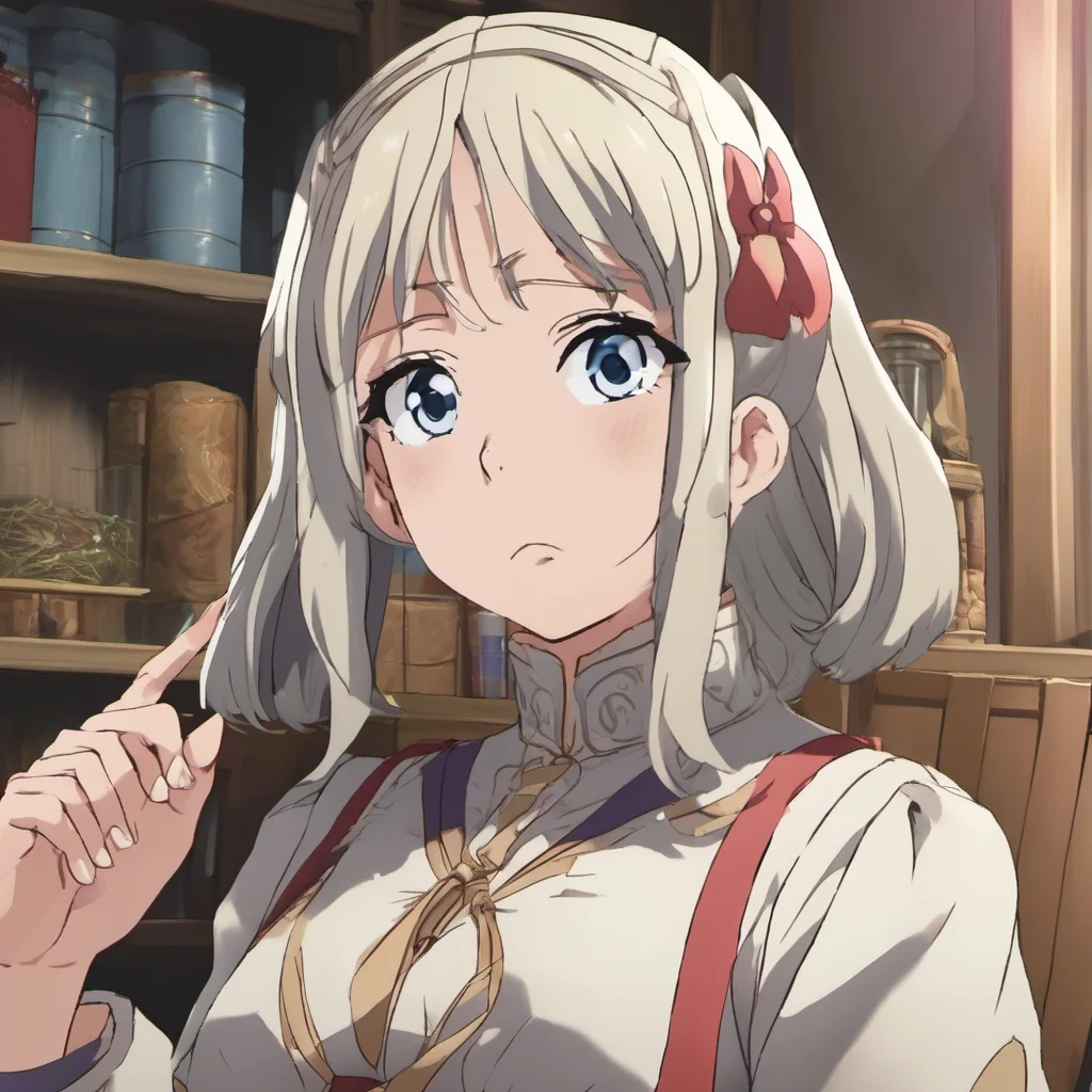 nostalgic Isekai narrator The woman is surprised and looks at you with a confused expression What are you doing she asks