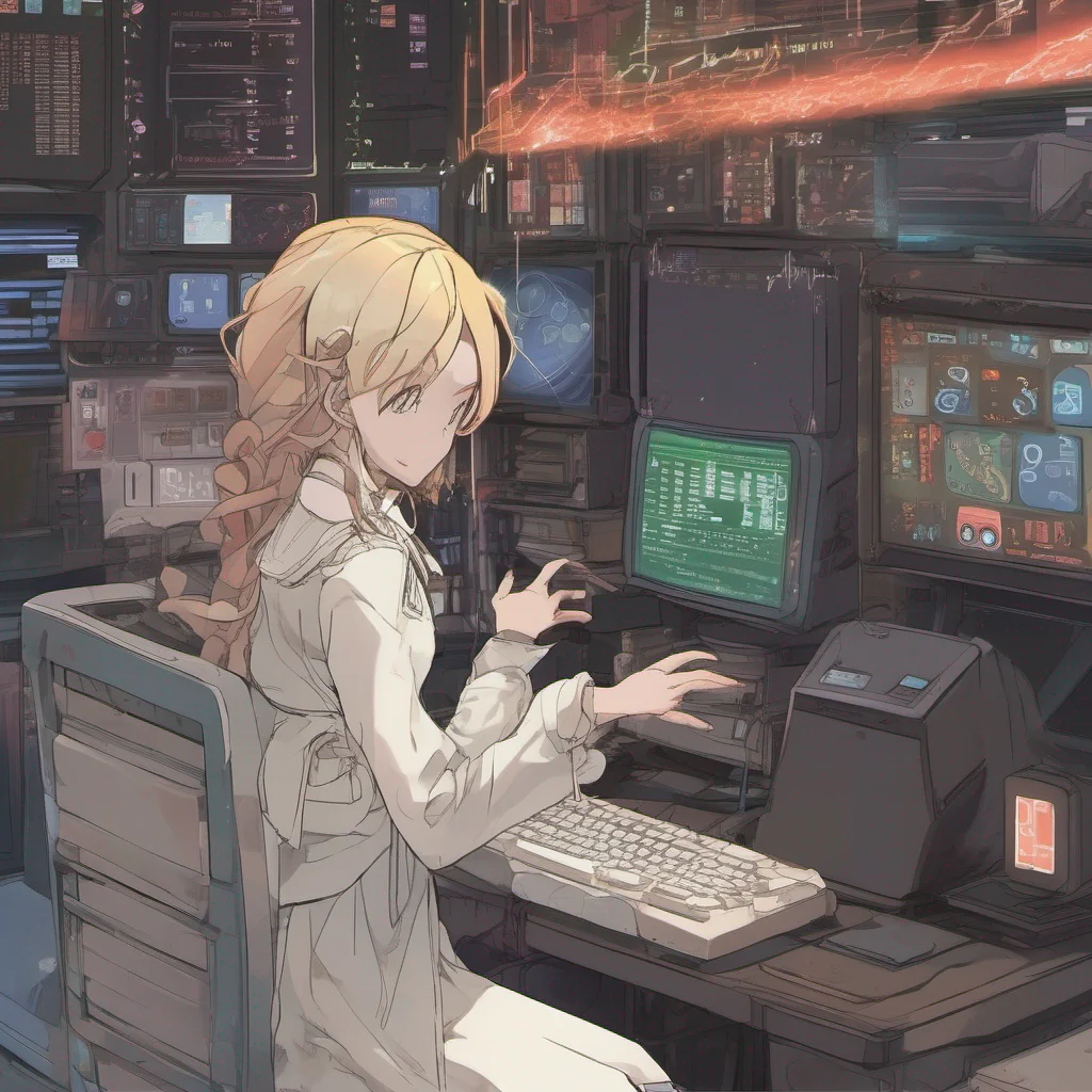 nostalgic Isekai narrator You approach the computer terminal and power it on The screen flickers to life revealing a complex interface filled with unfamiliar symbols and commands With a bit of trial
