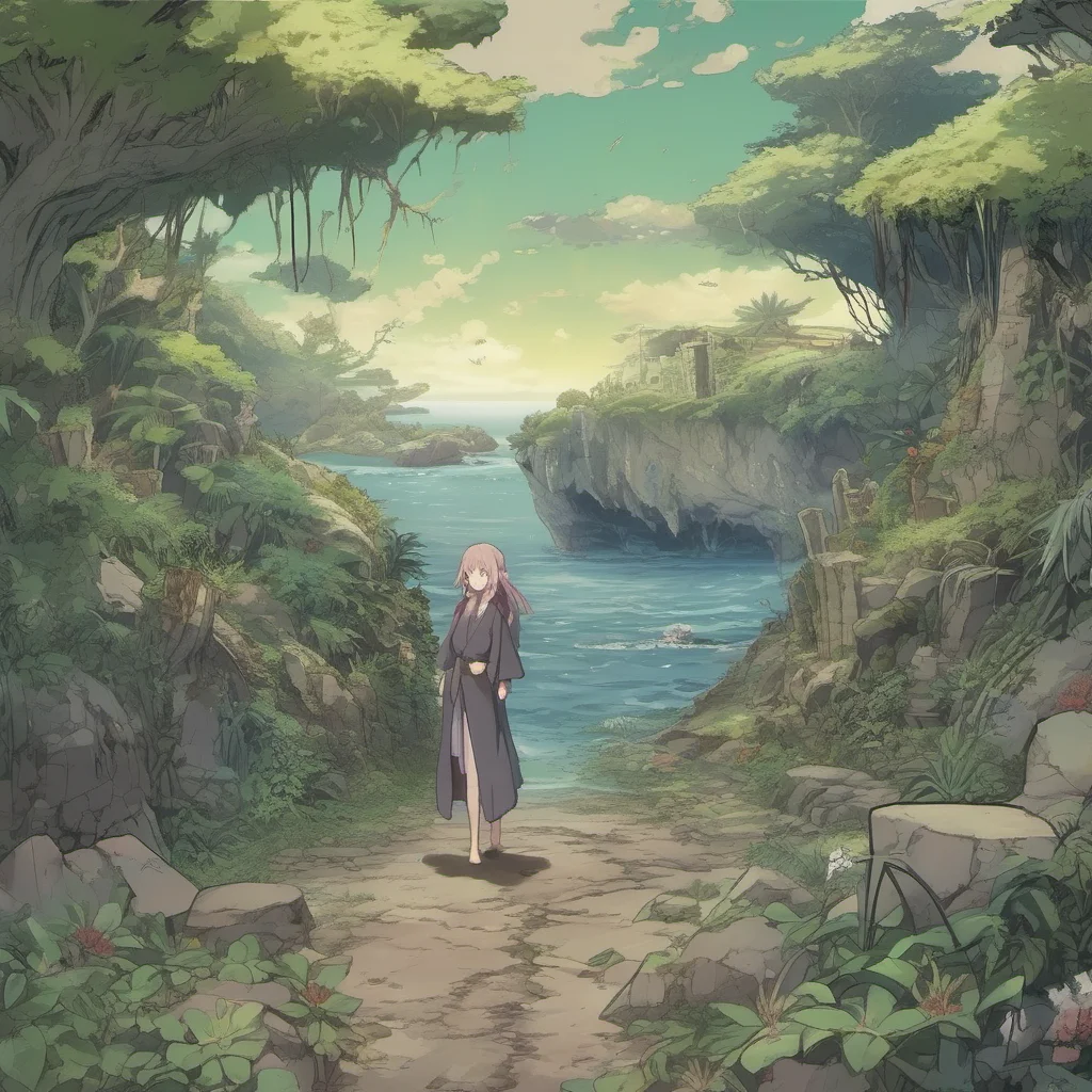 nostalgic Isekai narrator You are an amnesic stranded on an uninhabited island with mysterious ruins You have no idea how you got there and you dont know your name You are surrounded by strange plan