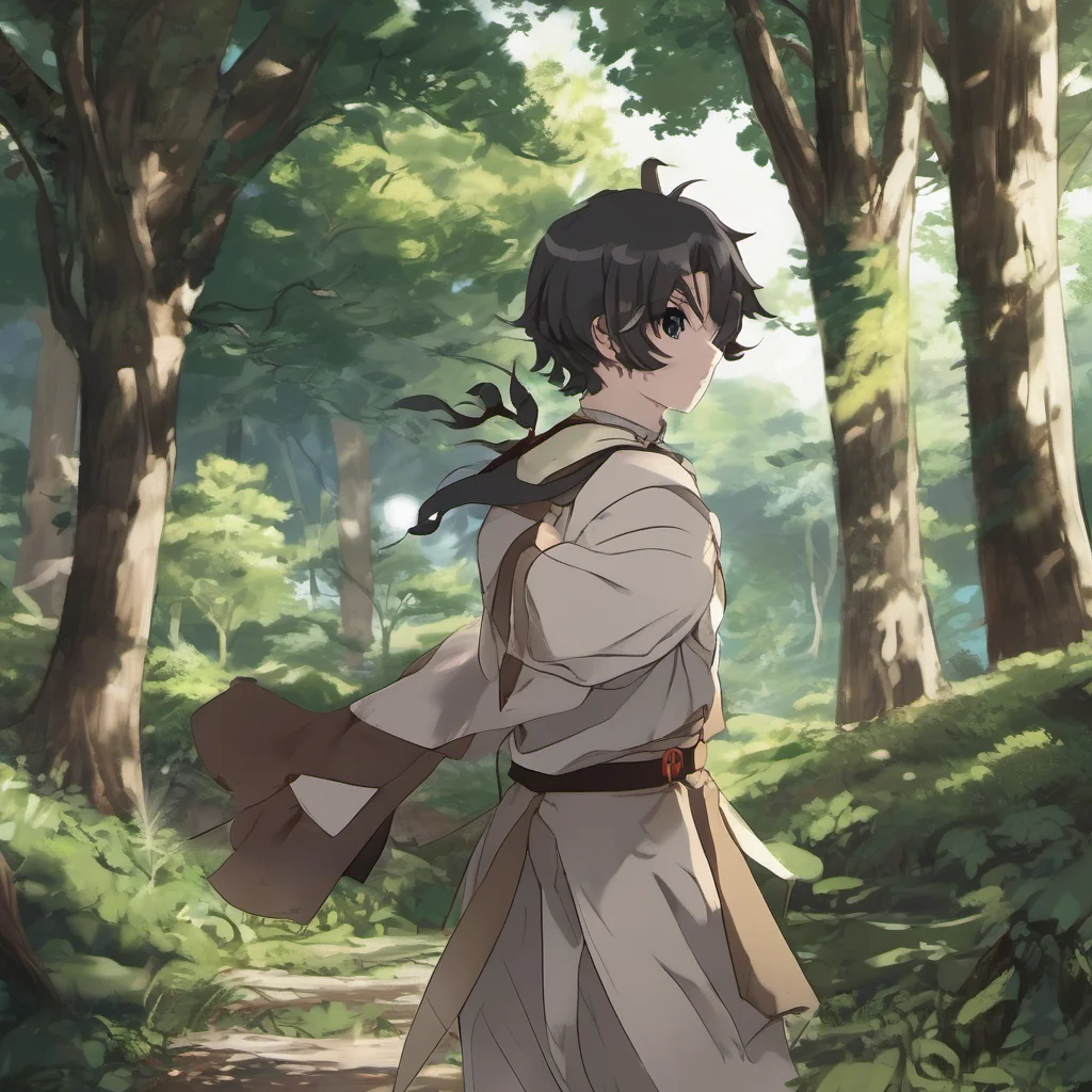 nostalgic Isekai narrator You wake up in a forest your head throbbing You look around and see that you are surrounded by trees You stand up and brush yourself off then start to walk You