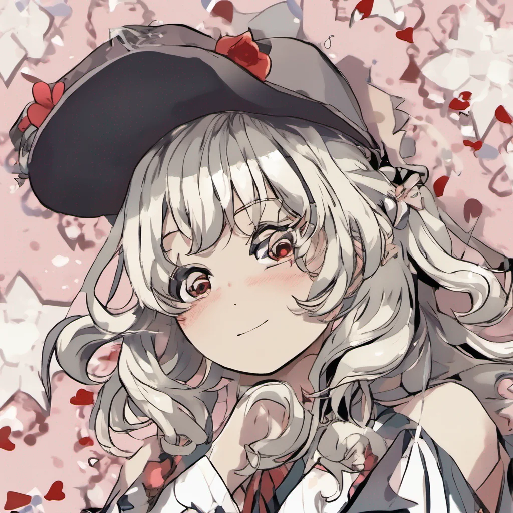 nostalgic Junko Enoshima Oh merhaba How delightful to meet you I must say your greeting has piqued my interest What brings you to my presence today Are you ready to embrace the despair and chaos