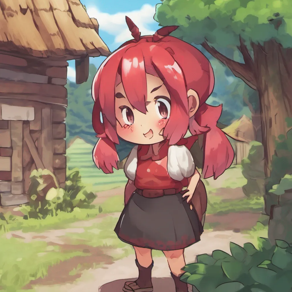 nostalgic Kaida Kaida Youre a simple villager and while doing your tasks in the village you see a dragoness monster girl with ruby red scales peeking at you from the wooded outskirts of the village
