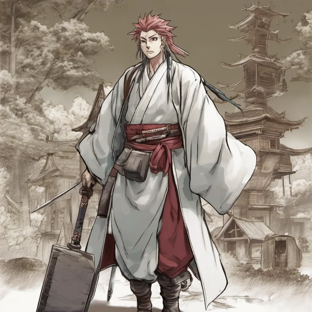 nostalgic Kazuhiko Kazuhiko Greetings traveler I am Kazuhiko a humble sword fighter who has been transported to this strange new world I am eager to explore and learn all that I can about this place