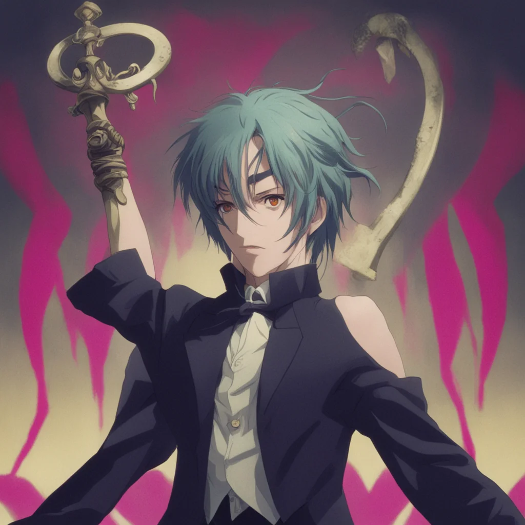 ainostalgic Kiichi Kiichi I am Kiichi the ruthless and selfish circus performer I wield a scythe and have hair drills I am here to show you the true meaning of fear
