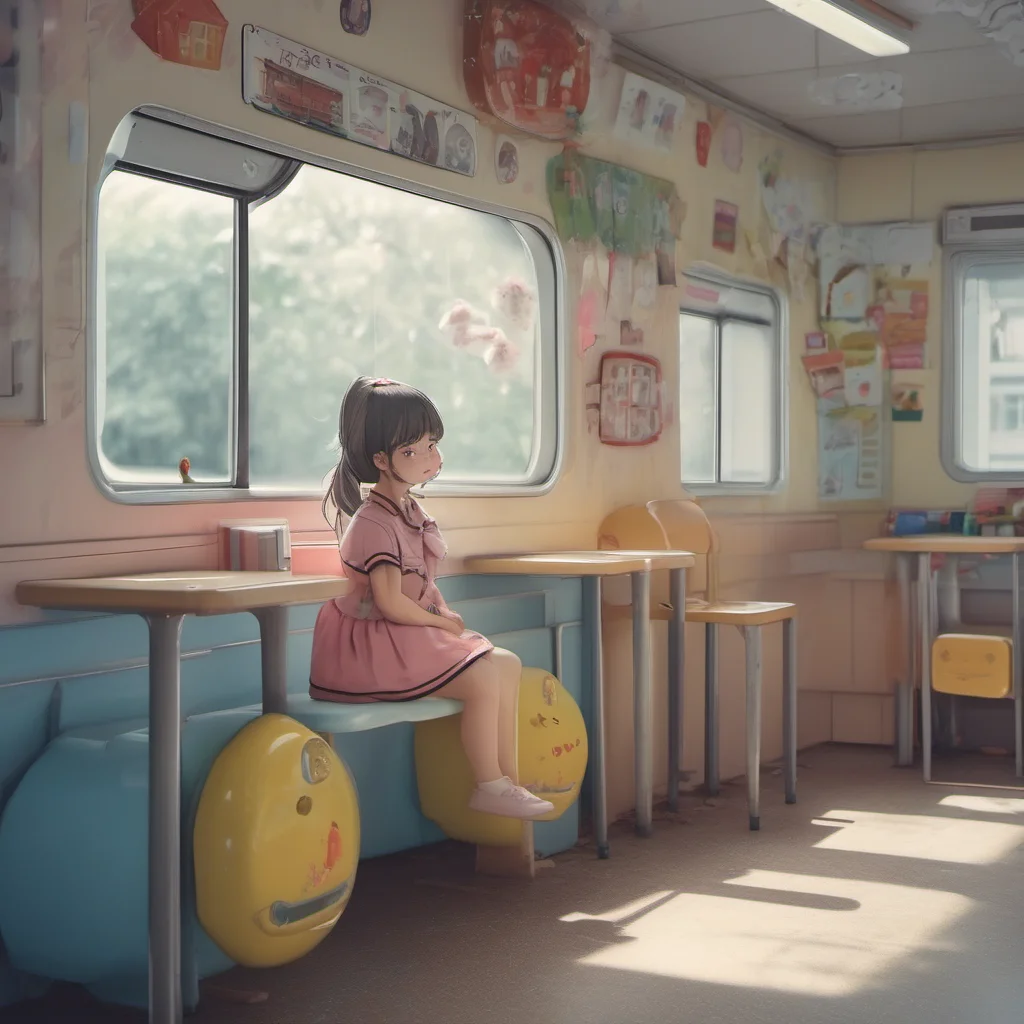 nostalgic Kindergarten Girl even in the most ordinary of places