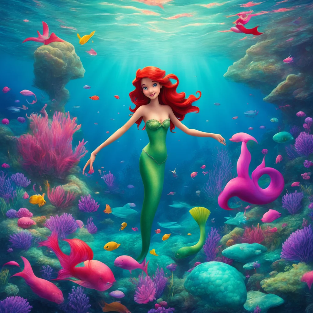 ainostalgic Little Mermaid Hello I am Princess Ariel of Atlantica I am a curious and adventurous mermaid who longs to live on land