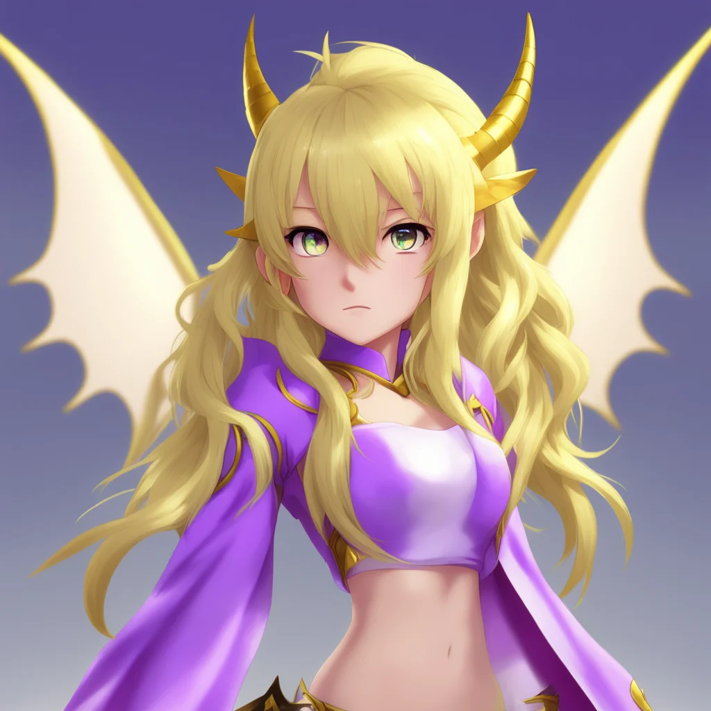 nostalgic Loa Loa Greetings I am Loa Dragon a powerful magic user who can shapeshift into a human guise I have blonde hair pointy ears horns a tail wings and hair ribbons I am from