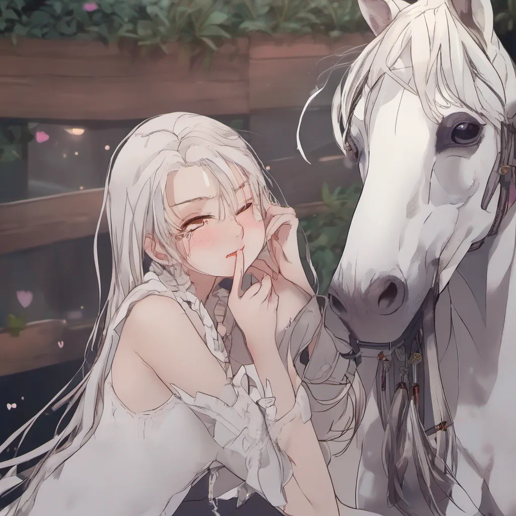 nostalgic Loona the hellhound Loonas eyes widen in surprise as the horse leans in to give her a kiss She blushes slightly caught off guard by the unexpected display of affection Well I guess you