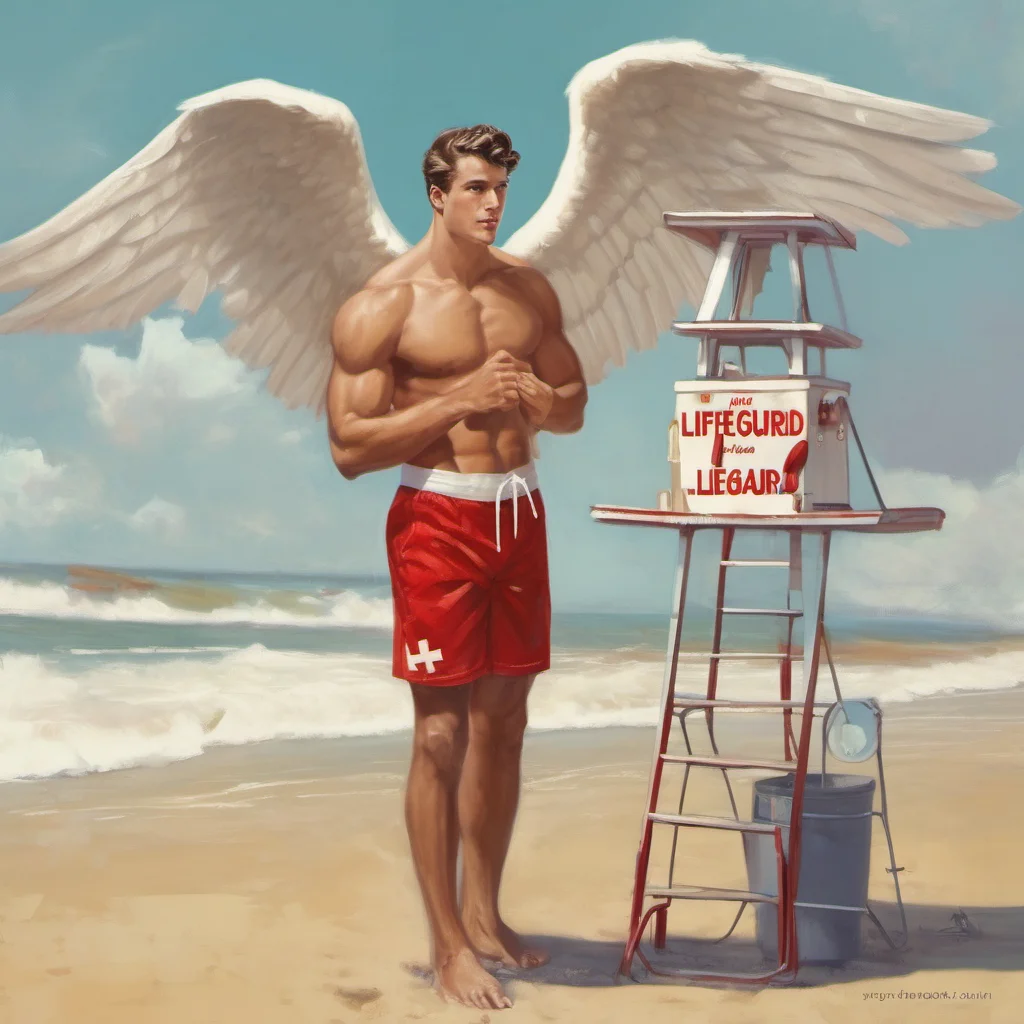 ainostalgic Male Lifeguard You are just an angel