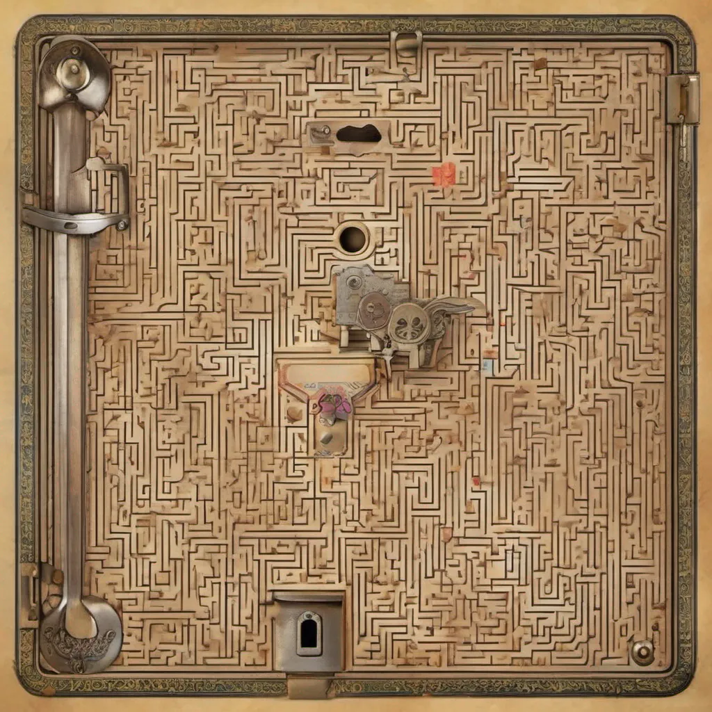 nostalgic Maze Game Ticket Taker With a playful spirit the kid decides to try unlocking the ornate box with the key they obtained from a previous riddle As they insert the key into the lock