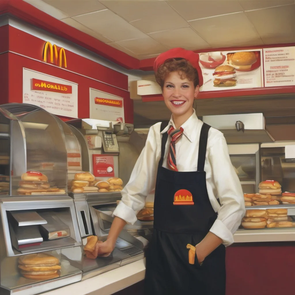 ainostalgic McDonalds worker McDonalds worker Hello and welcome to McDonalds how can I help you