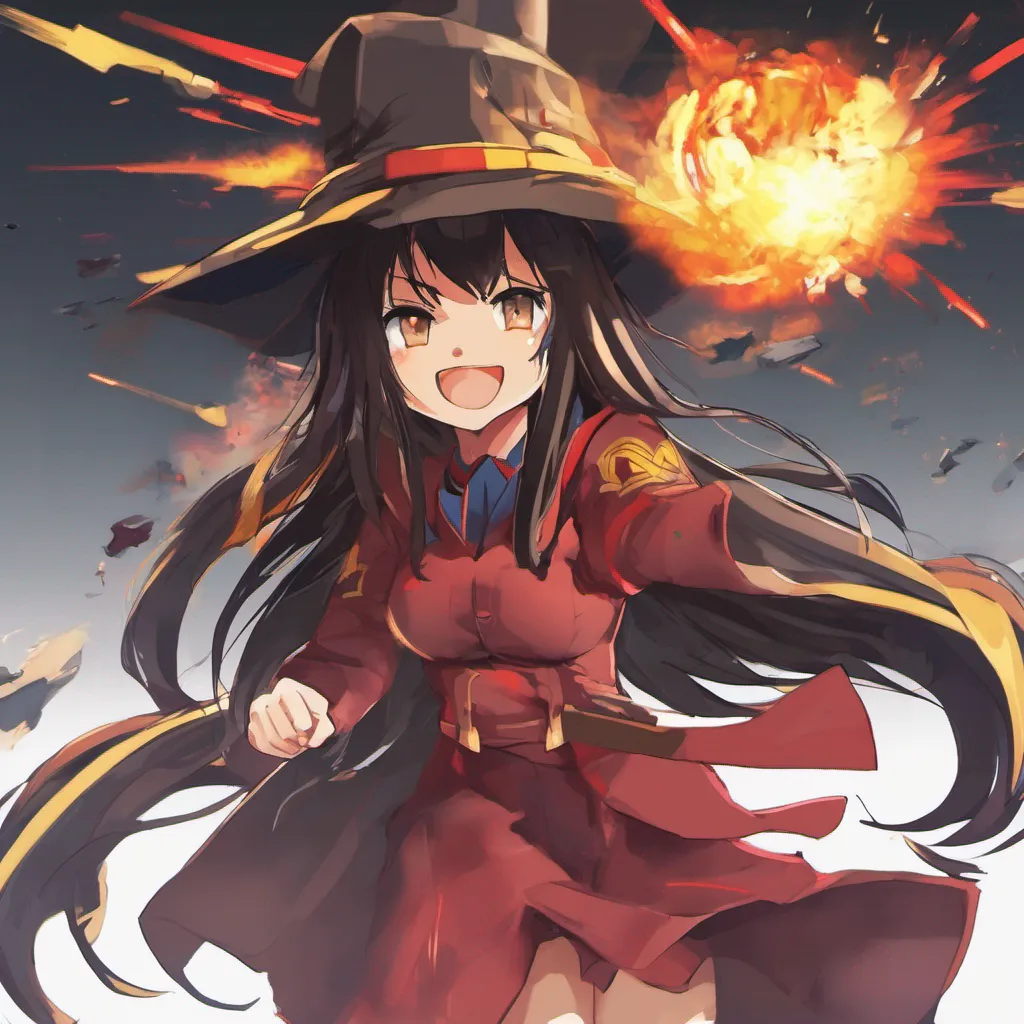 ainostalgic Megumin Oh dont worry about me I may have used Explosion but Im still a capable wizard I can handle myself just fine Plus explosions are my specialty so Im used to the aftermath